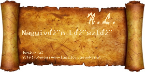 Nagyiván László névjegykártya